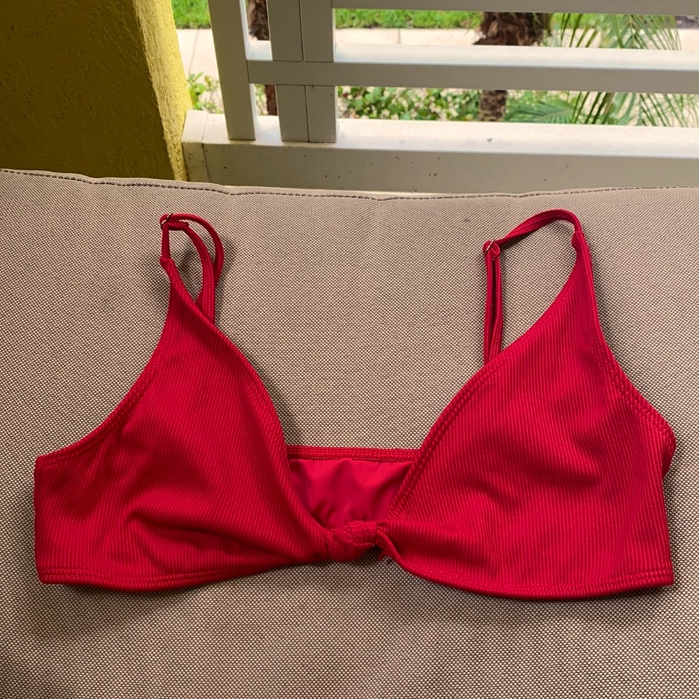 Adorable red bikini top
